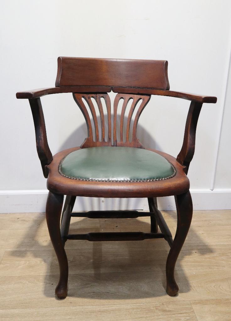 Antieke Engelse bureaustoel Walker&Sons, Ophalen of Verzenden