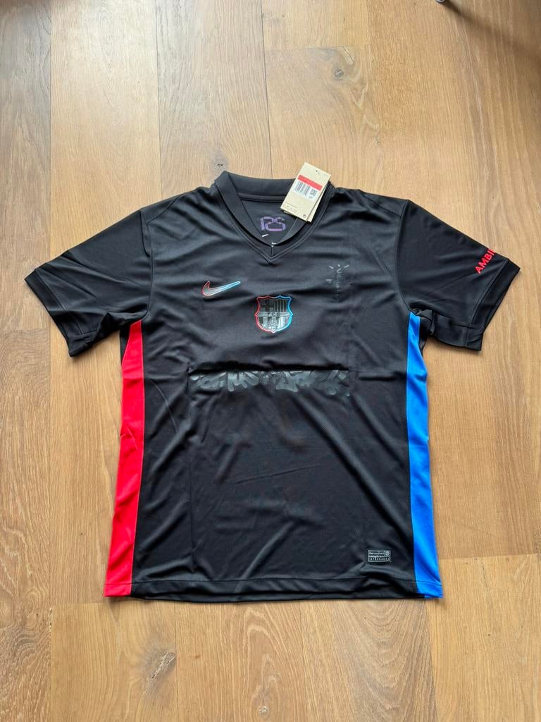 Fc barcelona x travis scott raphinha shirt maat L, Maat 52/54 (L), Zwart, Nieuw, Ophalen of Verzenden