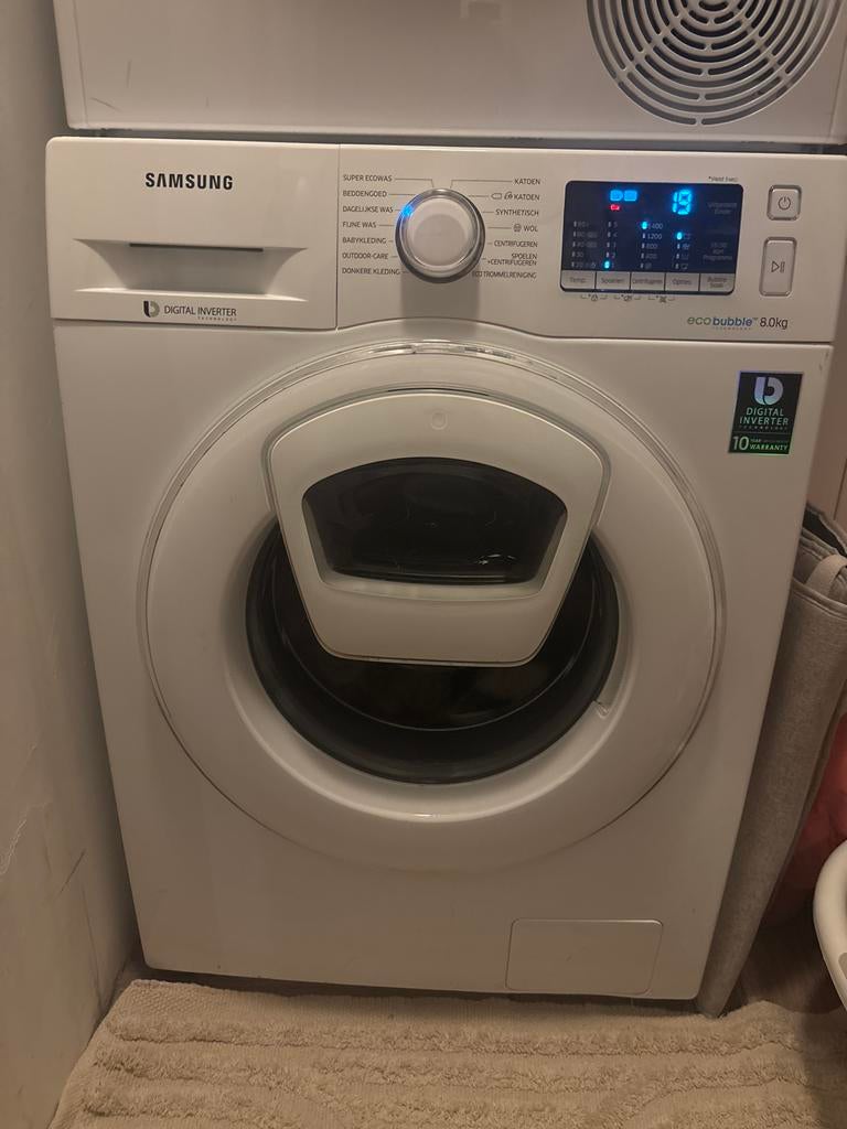 Samsung Eco Bubble 8.0kg Wasmachine, Witgoed en Apparatuur, Wasmachines, 1200 tot 1600 toeren, 8 tot 10 kg, Ophalen of Verzenden