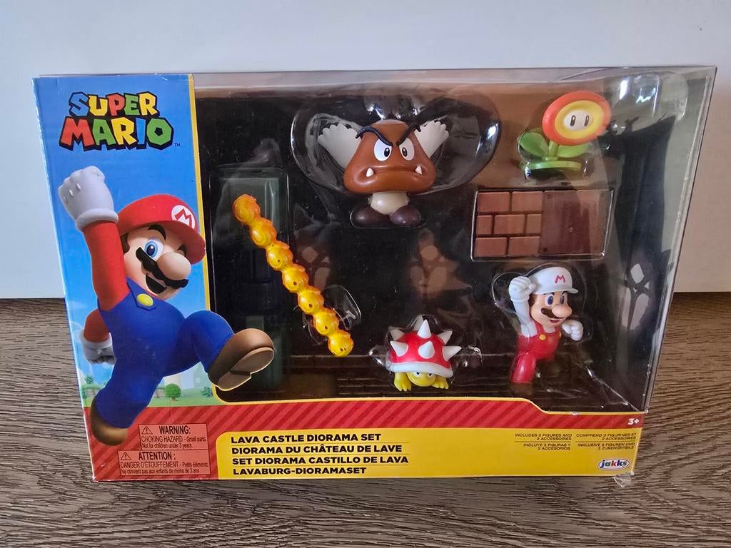 Super Mario - Playset - Lava Castle Diorama Set, Verzamelen, Ophalen of Verzenden, Gebruikt