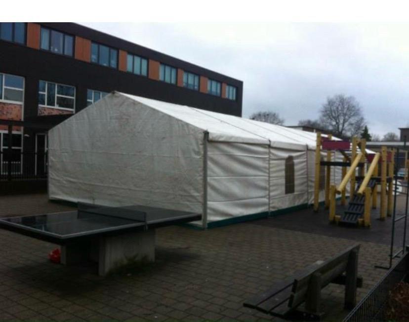 Aluhal Te Huur 6x3 / 6x6 / 6x9 / 6x12 / 6x15 / 6x18, Partytent, 6 meter of meer, Zo goed als nieuw, 8 meter of meer