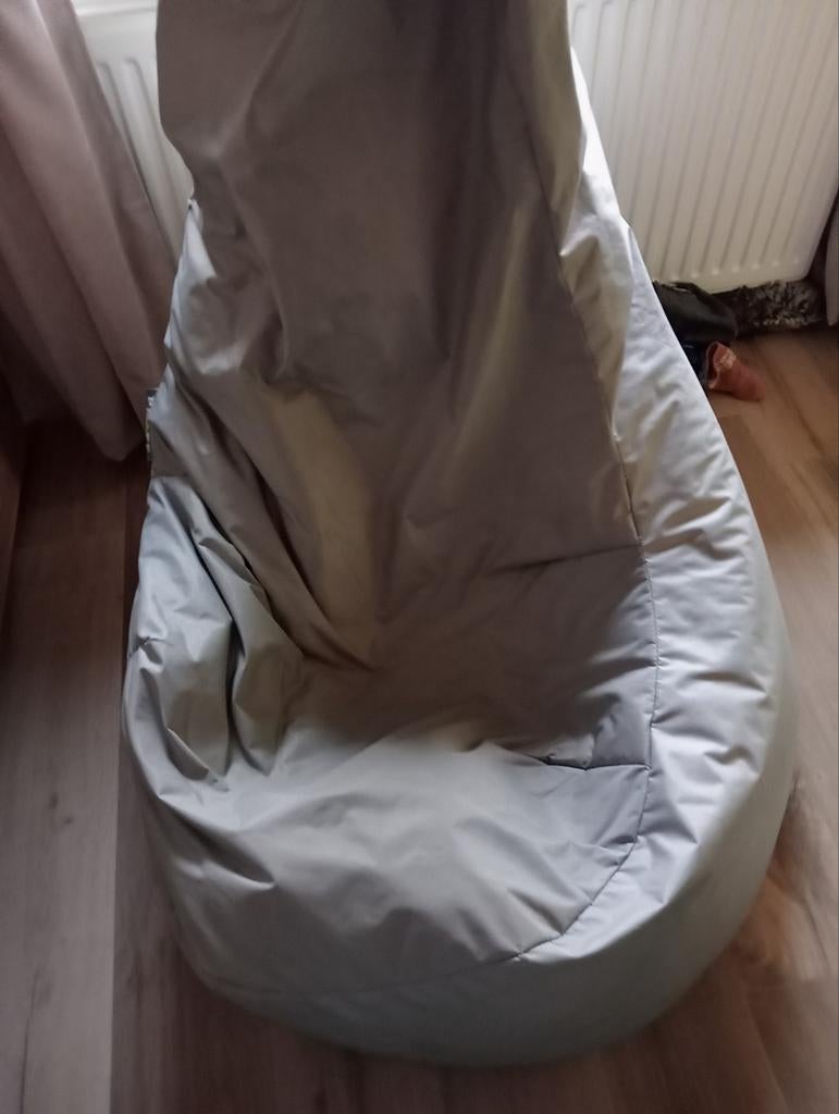 Mooie grijze zitzak van Plöff, Huis en Inrichting, Zitzakken, Ophalen, Gebruikt, Grijs, Zitzak