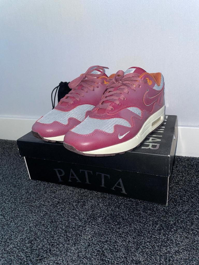 NIKE AIR MAX 1 PATTA WAVES RUSH MAROON, Overige kleuren, Nike, Ophalen of Verzenden, Sneakers of Gympen