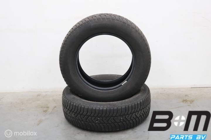 2 x 1956515 91T Pirelli SnowControl W190 met 5mm 195 65 15, Gebruikt, Band(en)