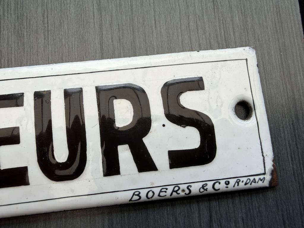 Emaille bordje WC Ingenieurs, Ophalen of Verzenden