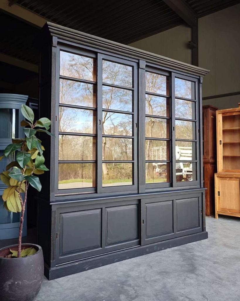 Grote Notariskast | Donkere Buffetkast | Boekenkast #3184, Niet ingevuld, 200 cm of meer, Niet ingevuld, Ophalen of Verzenden