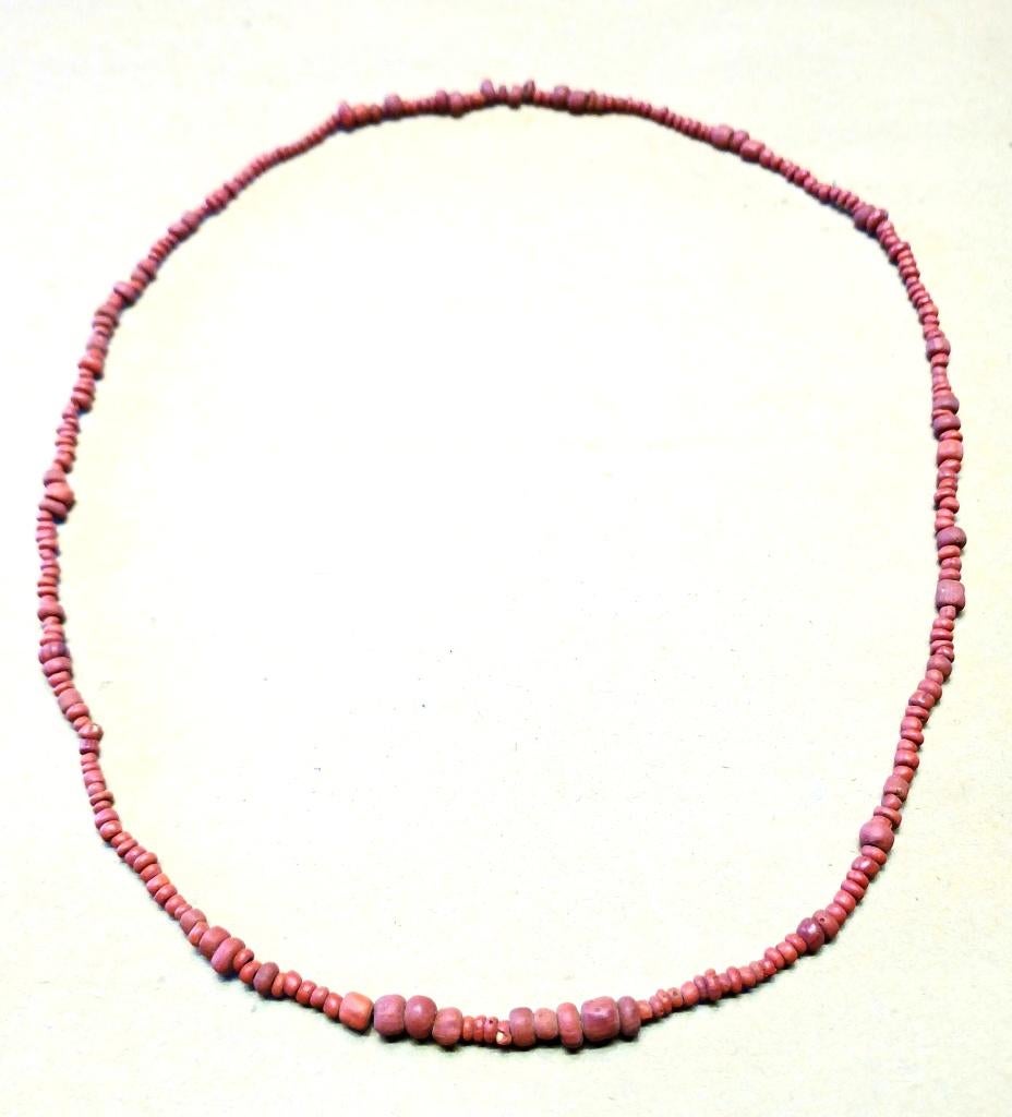 Antieke kralen, streng Mutisalah kralen Indonesië, Ophalen of Verzenden, Gebruikt, Overige kleuren, Steen of Mineraal