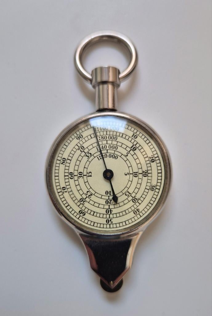 Kaartmeter, curvimeter of opisometer, in etui, Ophalen of Verzenden