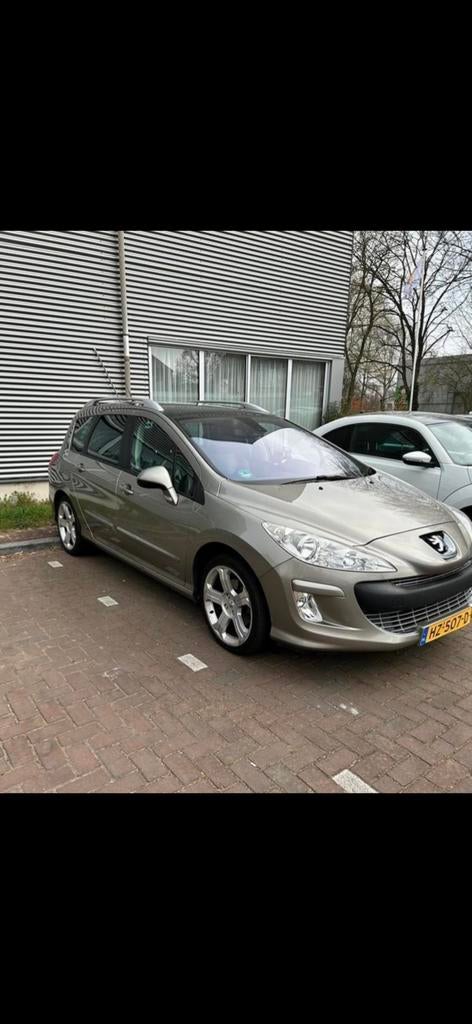 Peugeot 308 1.6 THP 103KW SW 7P AUT 2010 Grijs, Auto's, 4 cilinders, 7 stoelen, Stationwagon, Particulier