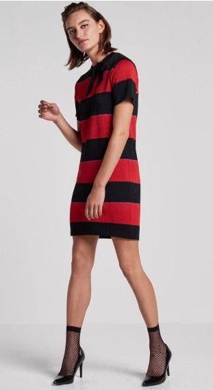 Nikkie jurk rood zwart, maat 36, NIEUW., Nieuw, Ophalen of Verzenden, Maat 36 (S), Rood