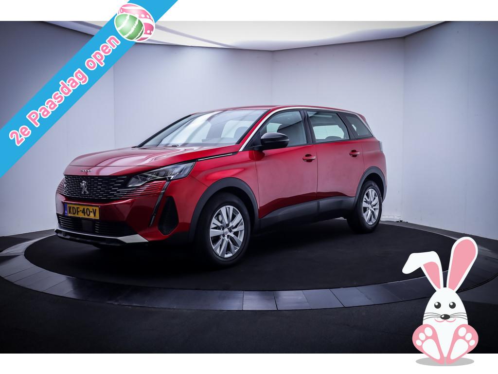 Peugeot 5008 1.2T 7p ESSENCE PACK FULL LED | NAVI | 360 CAM, Stof, Gebruikt, Zwart, 1199 cc