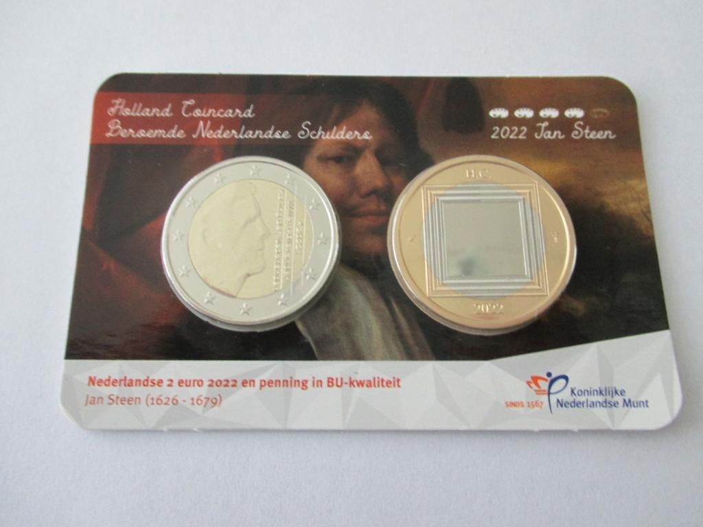Holland coincard Jan Steen 2022, Ophalen of Verzenden, Koningin Beatrix, Euro's, Setje