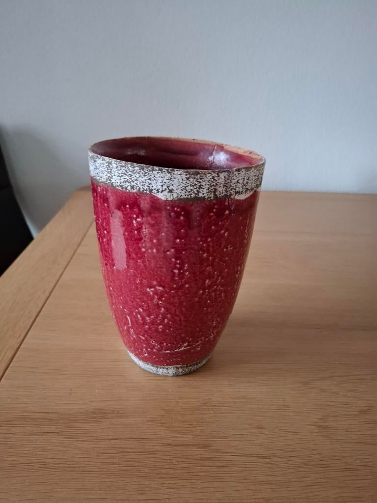 Mooie hoge bloempot, Ophalen, Steen, Gebruikt, Rond