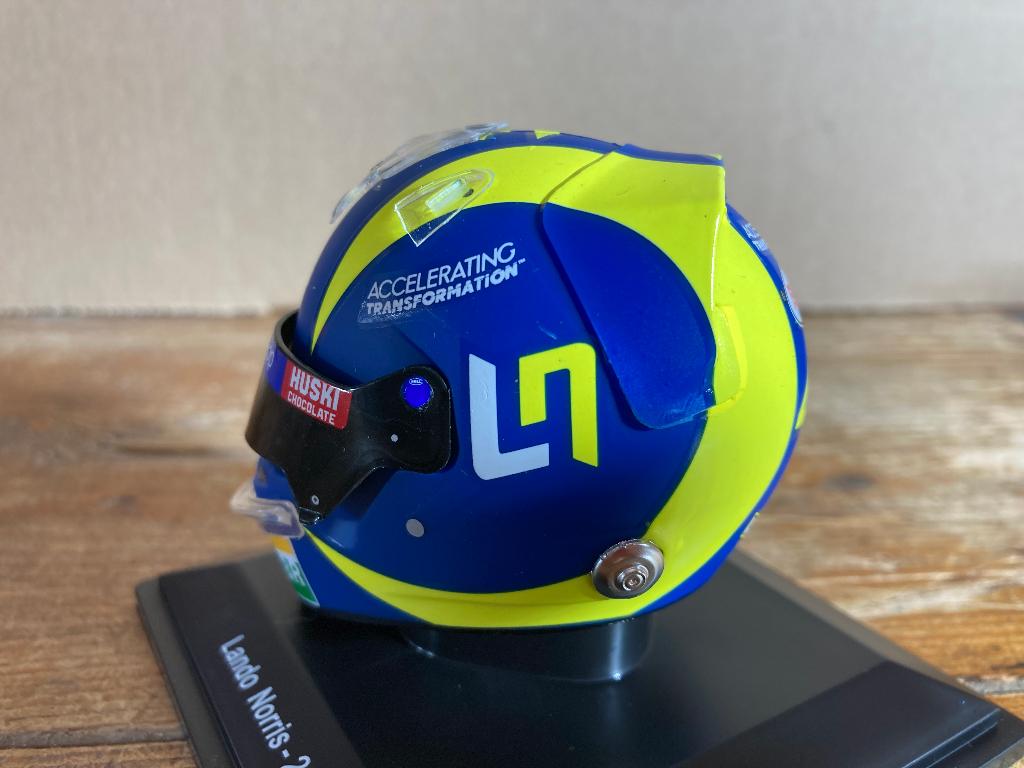 ✅ Lando Norris 1:5 helm 2019 Italian GP Helmet Spark Mclaren, Ophalen of Verzenden, Nieuw, Formule 1