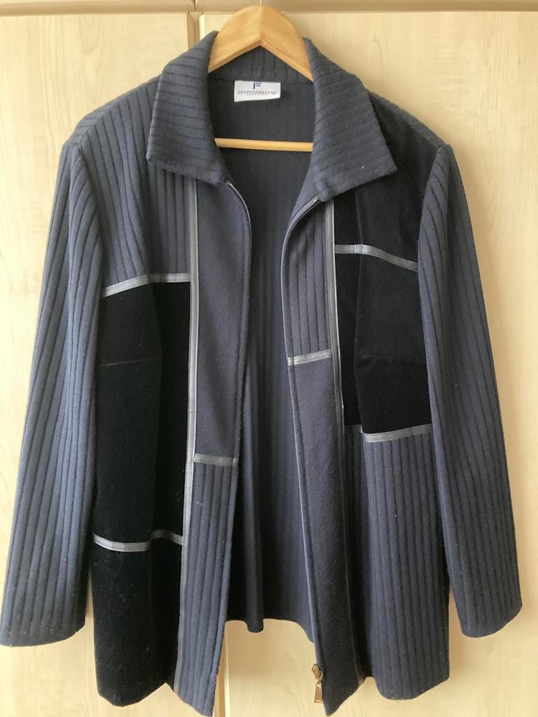 Frank en Walder vest diepblauw maat 46, Ophalen of Verzenden, Zo goed als nieuw, Maat 46/48 (XL) of groter