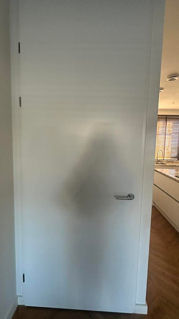 Plafond hoge deur berkvens, Ophalen, Zo goed als nieuw, Binnendeur, 215 cm of meer