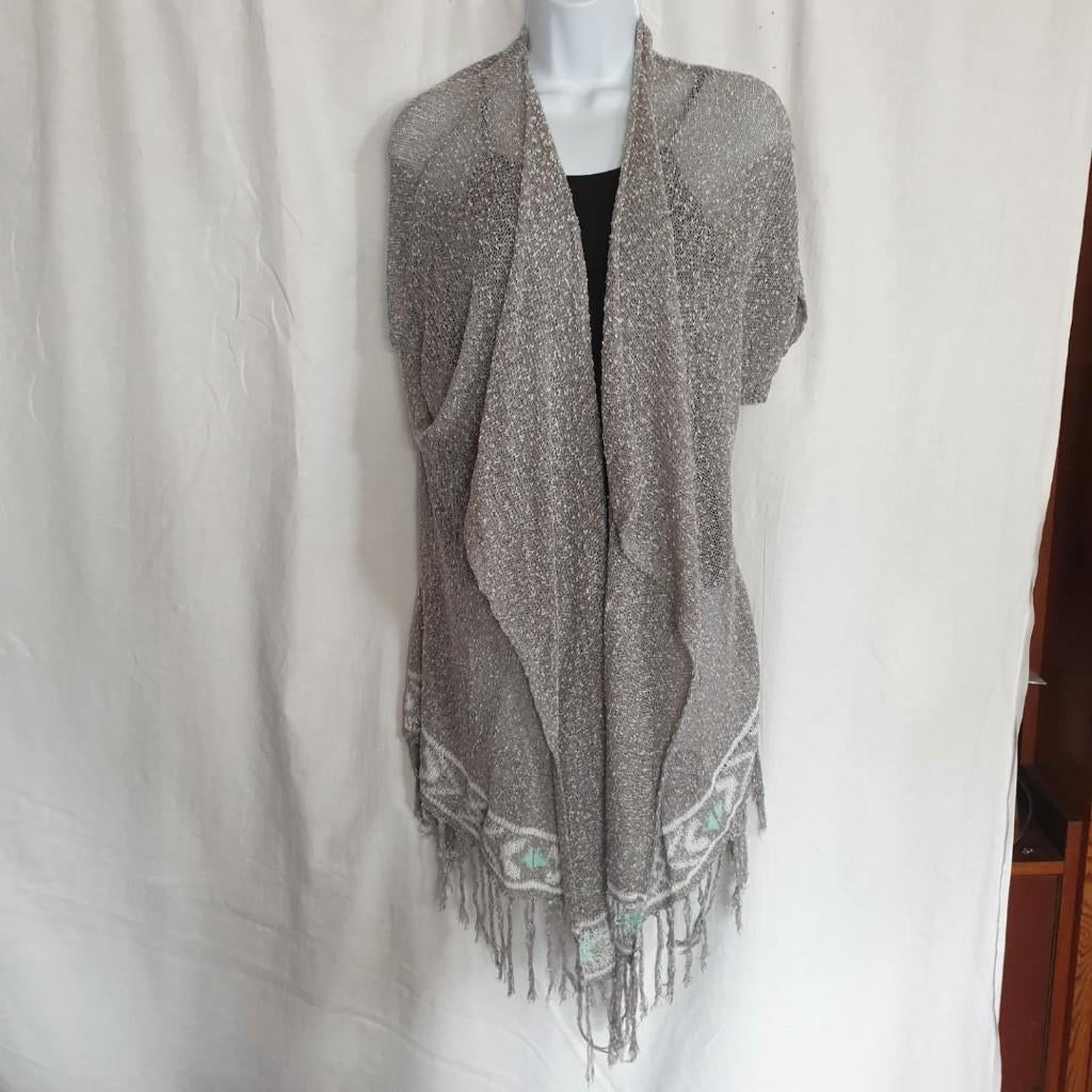 Stoer grijs vest, korte mouw. een maat. Merk Hollister, ., Ophalen of Verzenden, Zo goed als nieuw, .