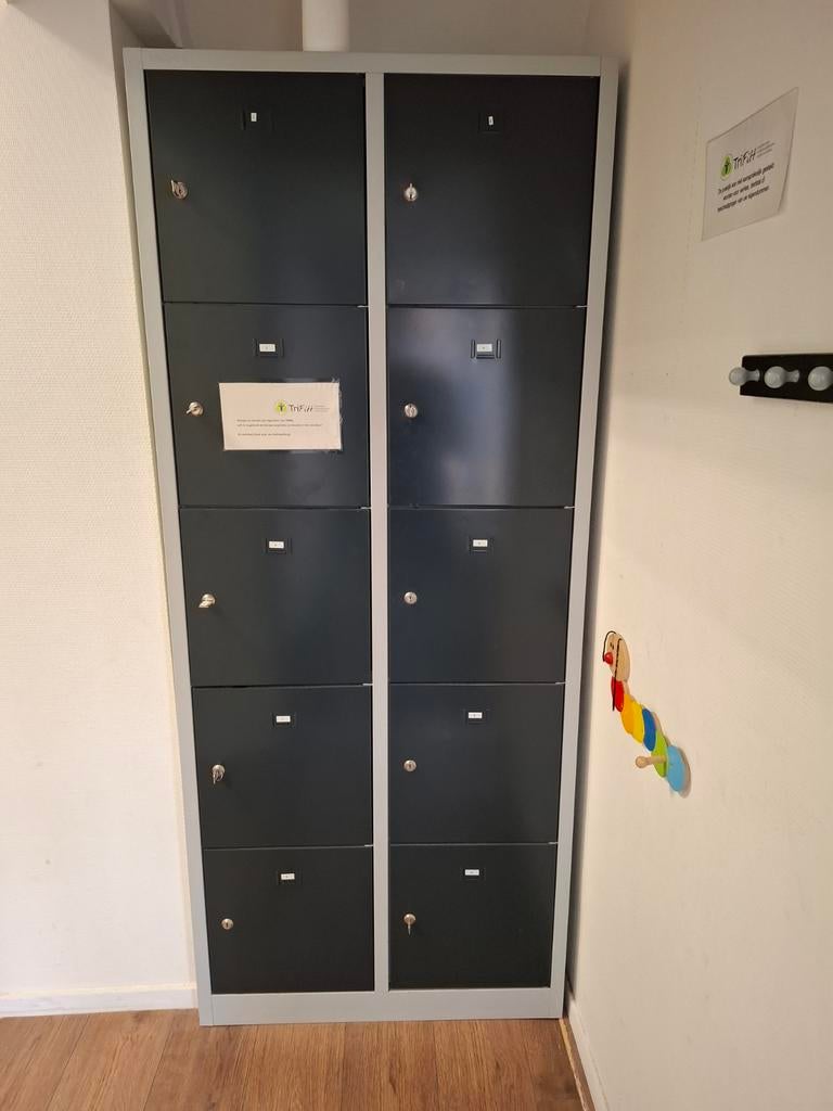 10 deurs Lockerkast 180x80x45 cm, Huis en Inrichting, Kasten | Lockerkasten, Ophalen, Gebruikt