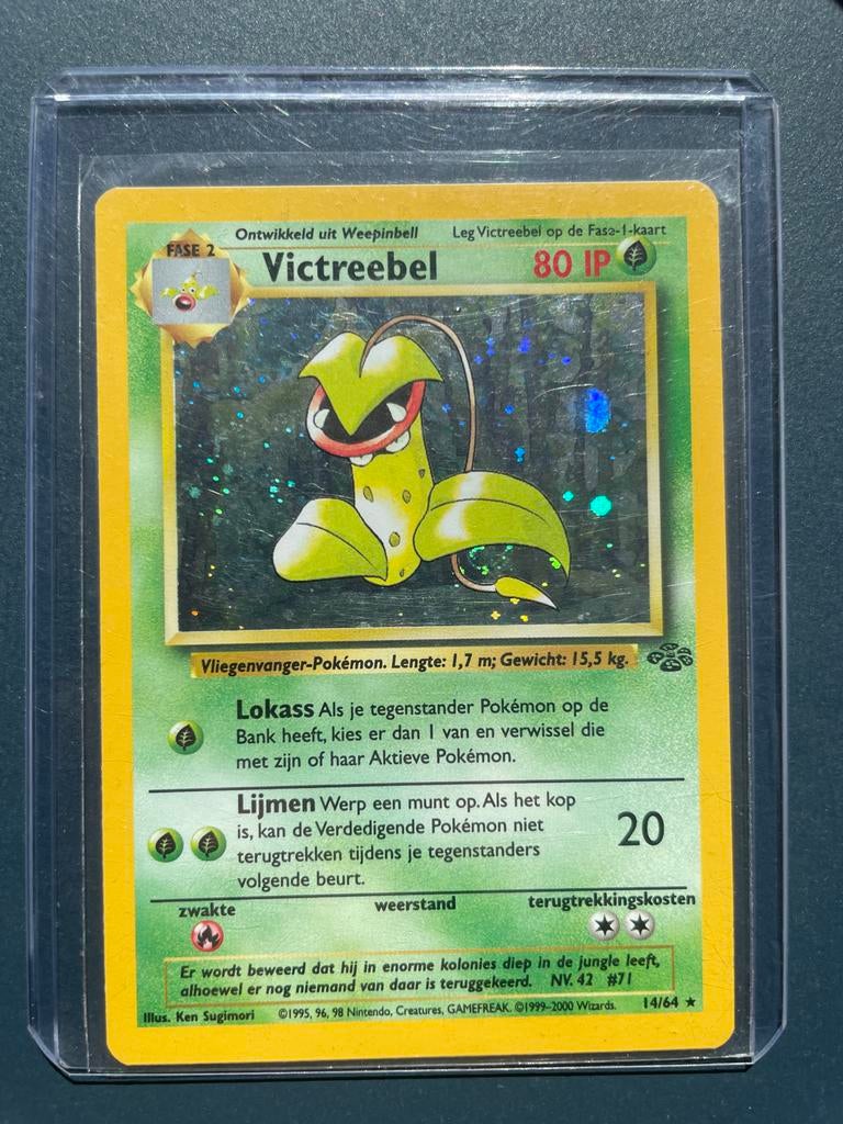 Pokémon kaart Victreebel, Ophalen of Verzenden, Zo goed als nieuw, Losse kaart, Foil