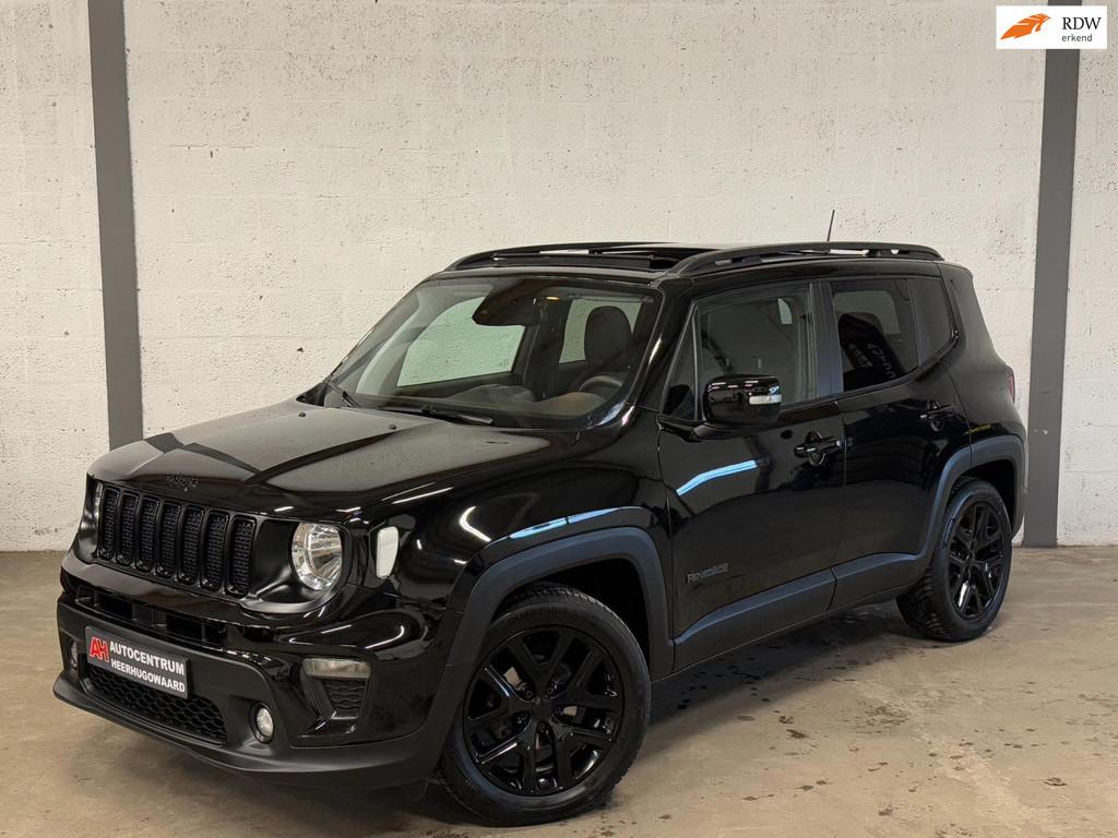 Jeep Renegade 1.0T Night Eagle Pano|Navi Carplay|Cruise|Clim, Voorwielaandrijving, Gebruikt, Zwart, Origineel Nederlands