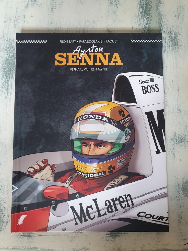 Ayrton Senna - Verhaal van een Mythe stripboek, Ophalen of Verzenden