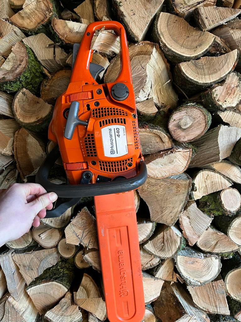 Husqvarna 440 X-Torq Kettingzaag - Krachtig en Betrouwbaar, Ophalen, Gebruikt, 70 mm of meer, Kettingzaag