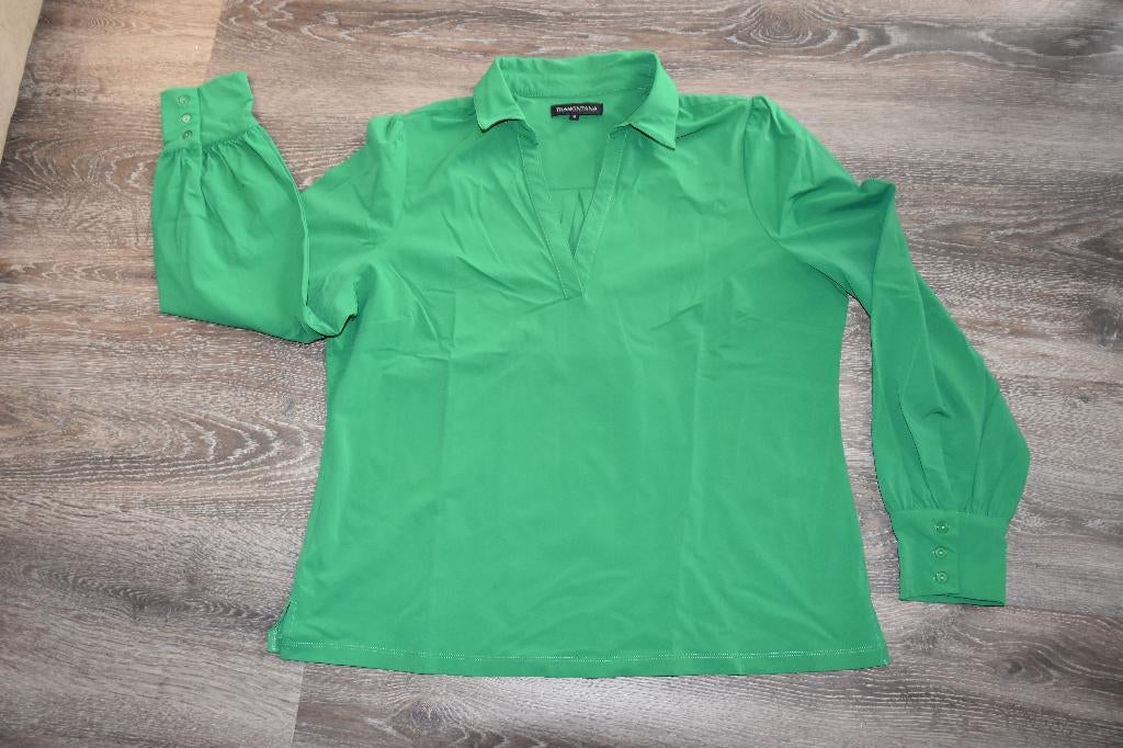 Groene Tramontana blouse, Tramontana, Maat 46/48 (XL) of groter, Ophalen of Verzenden, Zo goed als nieuw