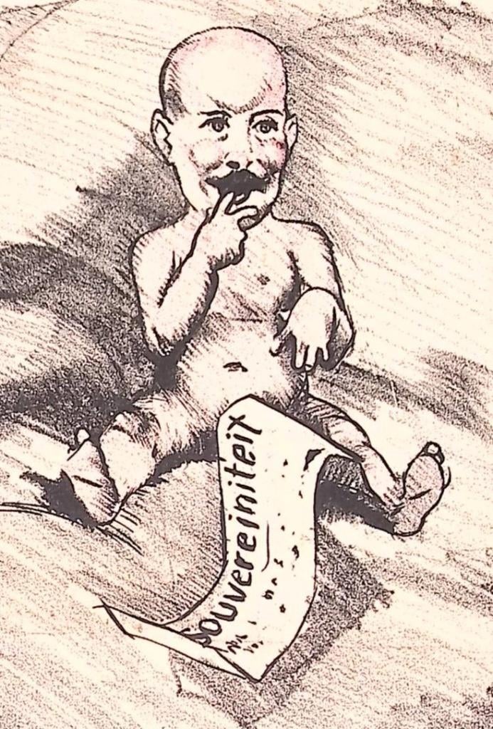 Griekenland en de entente op spotprent, Antiek en Kunst, Kunst | Litho's en Zeefdrukken, Ophalen