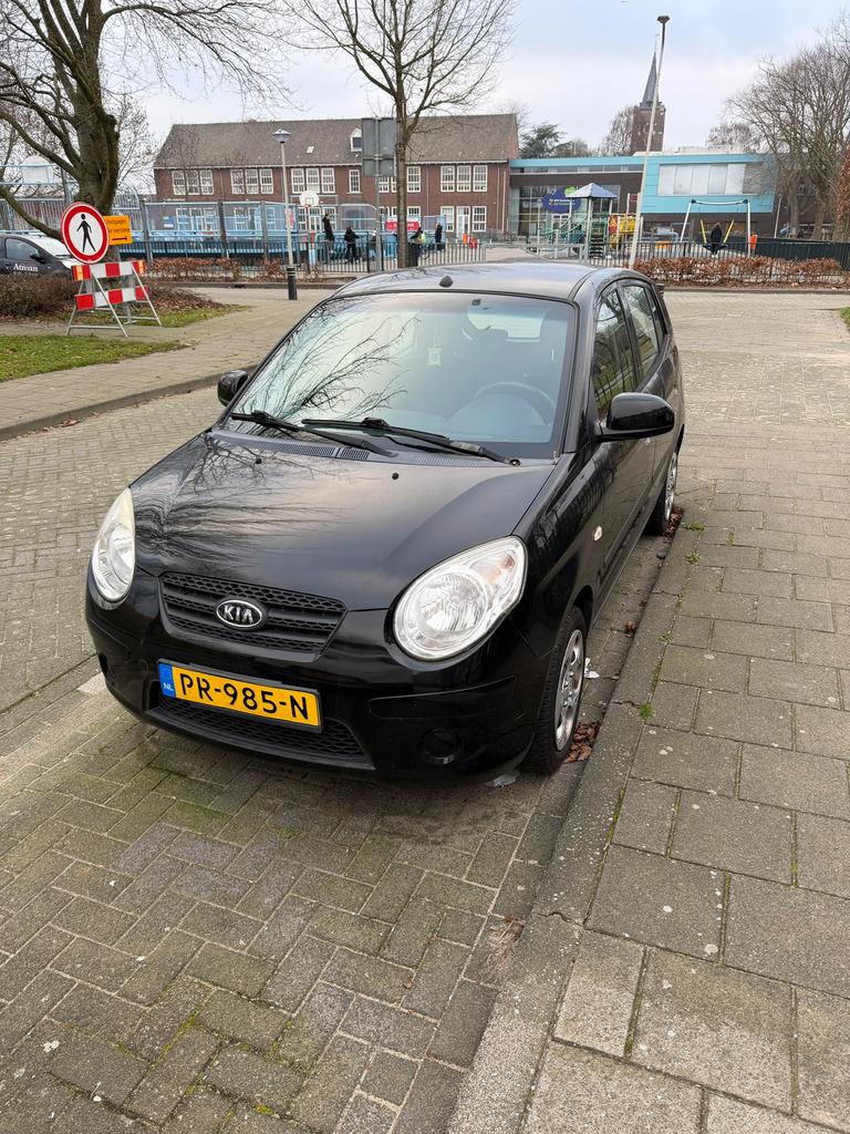 Kia Picanto 1.1 2010 Zwart, Ophalen of Verzenden
