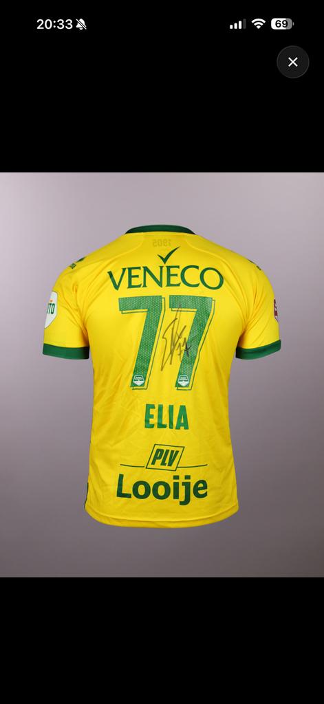 Gezocht! Elia Matchworn ADO Den Haag, Verzenden, Zo goed als nieuw, Overige binnenlandse clubs, Shirt