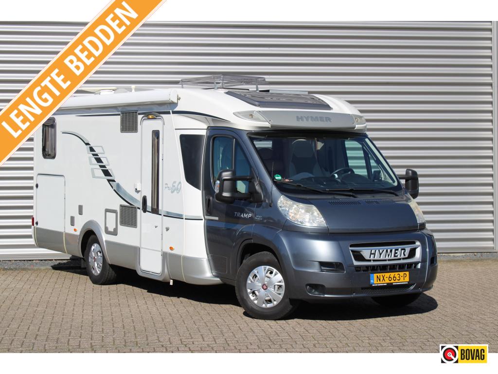 Hymer T678 Lengtebedden 150PK Heavy Trekhaak Luchtvering, Ringverwarming, Fiat, 7 tot 8 meter, Bedrijf