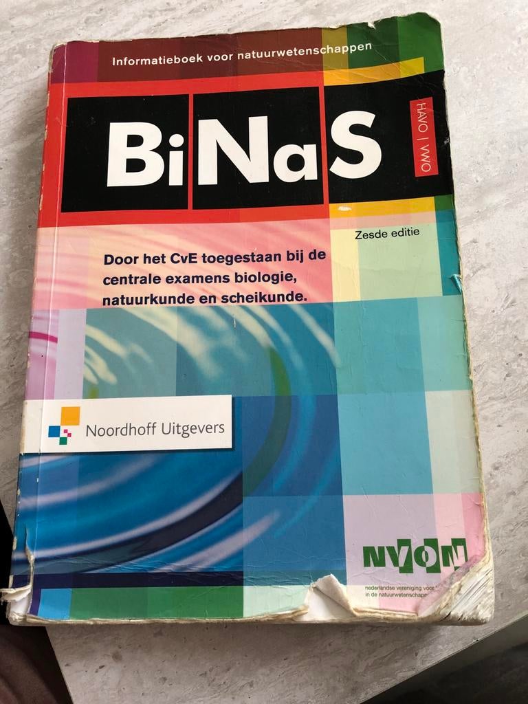 Binas Informatieboek voor natuurwetenschappen, Boeken, Ophalen of Verzenden, Beta, Gelezen, MBO
