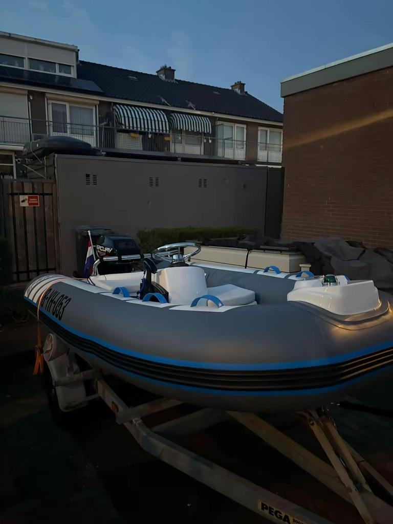 WAARDEPEILNG Rib 300 met 15pk Mercury - Zo goed als nieuw, Watersport en Boten, Ophalen, Zo goed als nieuw, Overige typen