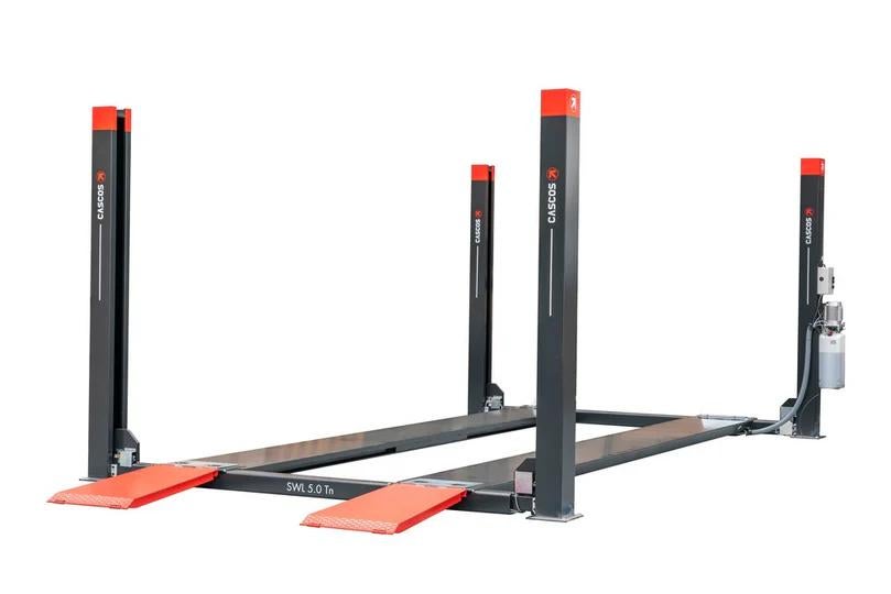 Vier Koloms Hefbrug 5000kg 5,7m Flat 3m / Nieuw, Ophalen of Verzenden, Nieuw