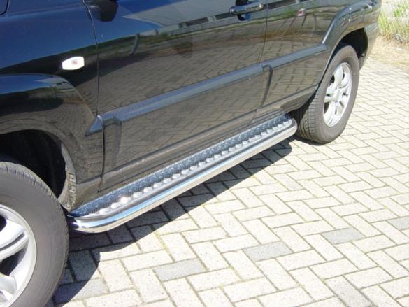 Kia Sportage 2010 Sidebars met aluminium trede, Niet ingevuld, Niet ingevuld, Niet ingevuld