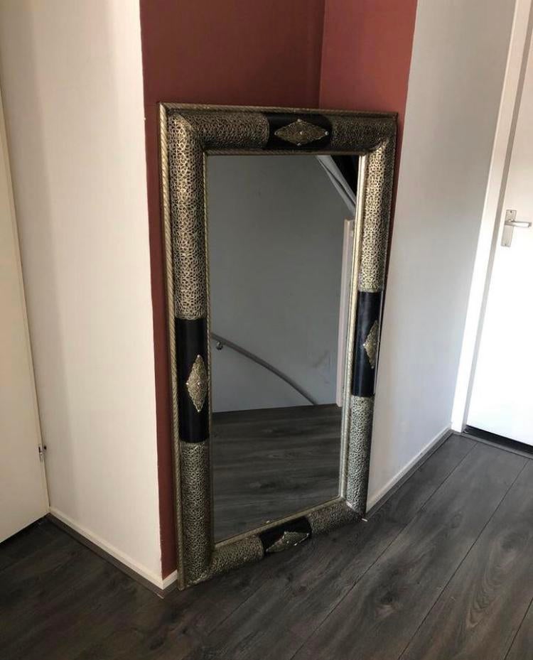 Marokkaanse Handwerk Spiegel Oosters 1001 Nacht, Huis en Inrichting, Woonaccessoires | Spiegels, Ophalen, Gebruikt, 100 tot 150 cm