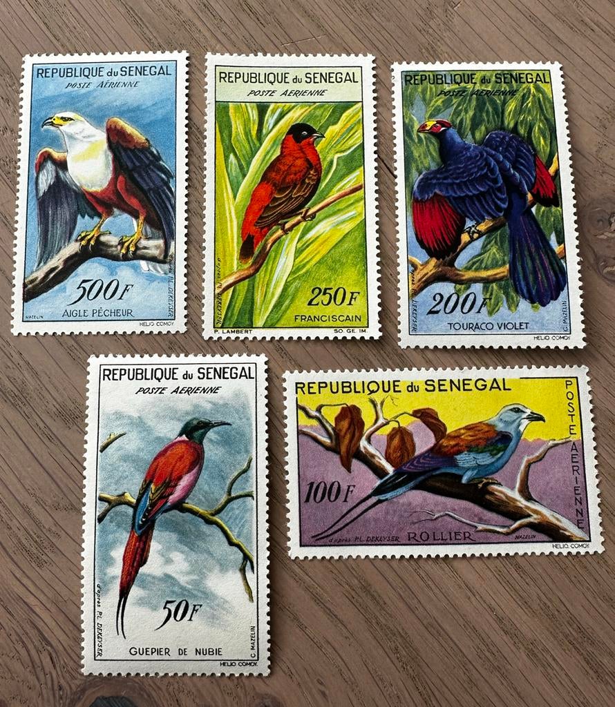 Postzegels Senegal 1960 vogels postfris, Ophalen of Verzenden, Overige landen, Postfris