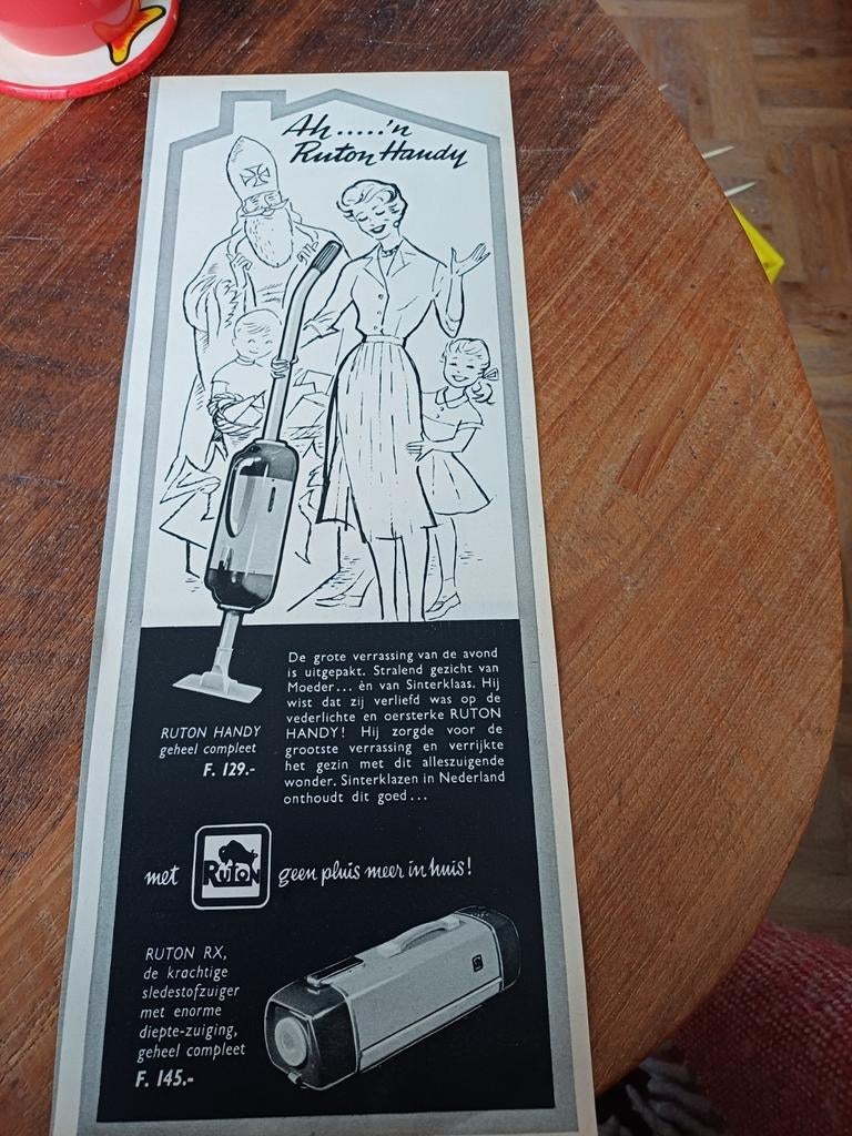 Advertentie Ruton handy Sinterklaas 1958, Ophalen of Verzenden, Zo goed als nieuw