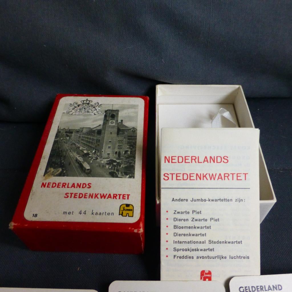 Kwartet Nederlandse steden van Jumbo nr 18, Verzamelen, Speelkaarten, Jokers en Kwartetten, Ophalen of Verzenden, Zo goed als nieuw