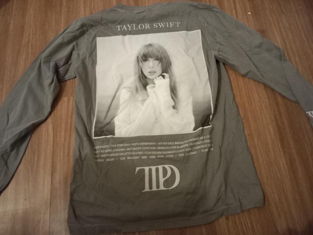 Taylor swift trui grijs small, Kleding | Dames, Truien en Vesten, Ophalen of Verzenden, Zo goed als nieuw, Maat 36 (S), Grijs