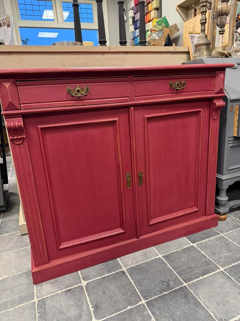 Mooi dressoir/ commode Burgundy, Huis en Inrichting, Kasten | Dressoirs, Ophalen, Zo goed als nieuw, 25 tot 50 cm, 100 tot 150 cm