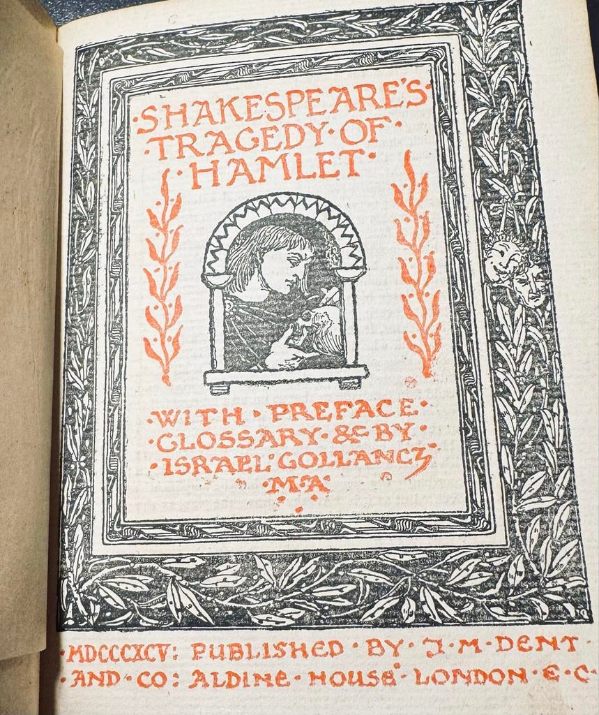 Antiek Engels boek uit 1895 - Hamlet, Boeken, Literatuur, Gelezen, Europa overig, Ophalen of Verzenden