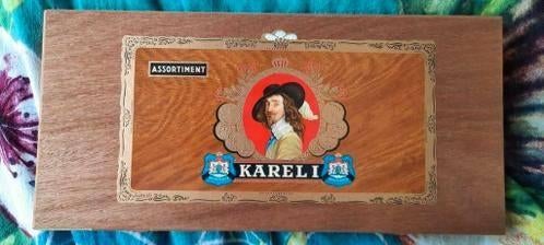 Sigaren doos van hout van Karel I, Ophalen of Verzenden, Zo goed als nieuw, Tabaksdoos of Verpakking