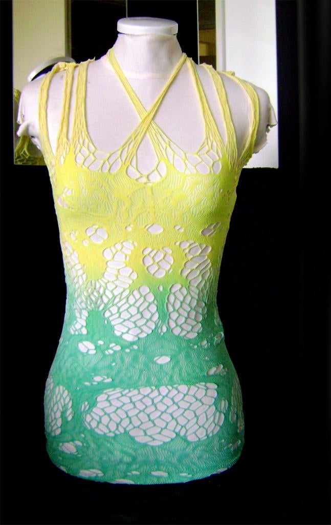 kant net jurk psy goa fee fairycore pixy sexy rave goth punk, Maat 38/40 (M), Overige kleuren, Nieuw, Ophalen of Verzenden