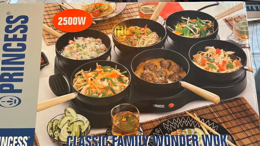 Princess Classic Family Wonder Wok, Ophalen of Verzenden, Zo goed als nieuw, Tafelgrill