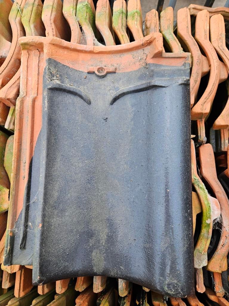 dakpannen ca 1750 st VH Laumans, Gebruikt, Steen of Klei, Zwart, Ophalen of Verzenden