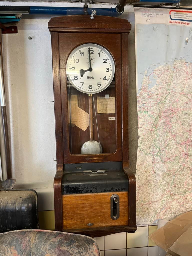 Antieke Bürk Stempelklok, Antiek en Kunst, Ophalen