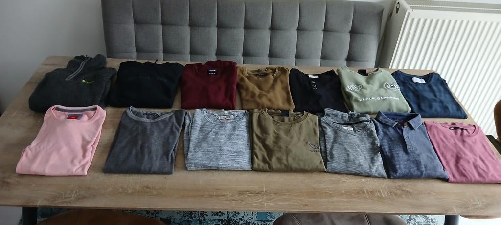 Maat S heren trui tommy hilfiger chasin black bananas J&J WE, Kleding | Heren, Truien en Vesten, Ophalen of Verzenden, Maat 46 (S) of kleiner