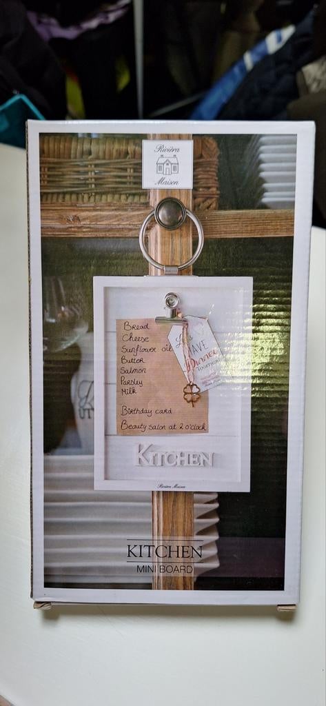 Kleine kitchen memobord riviera maison, Ophalen of Verzenden, Nieuw