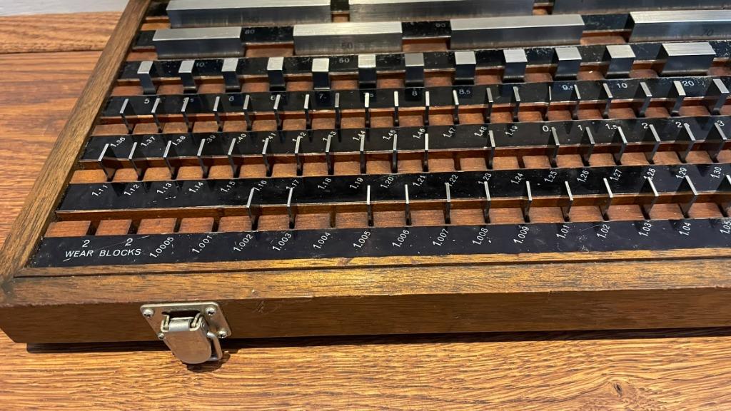 Mitutoyo 516-902 87 delige eindmaten set micrometer, -, Ophalen of Verzenden, Zo goed als nieuw, -